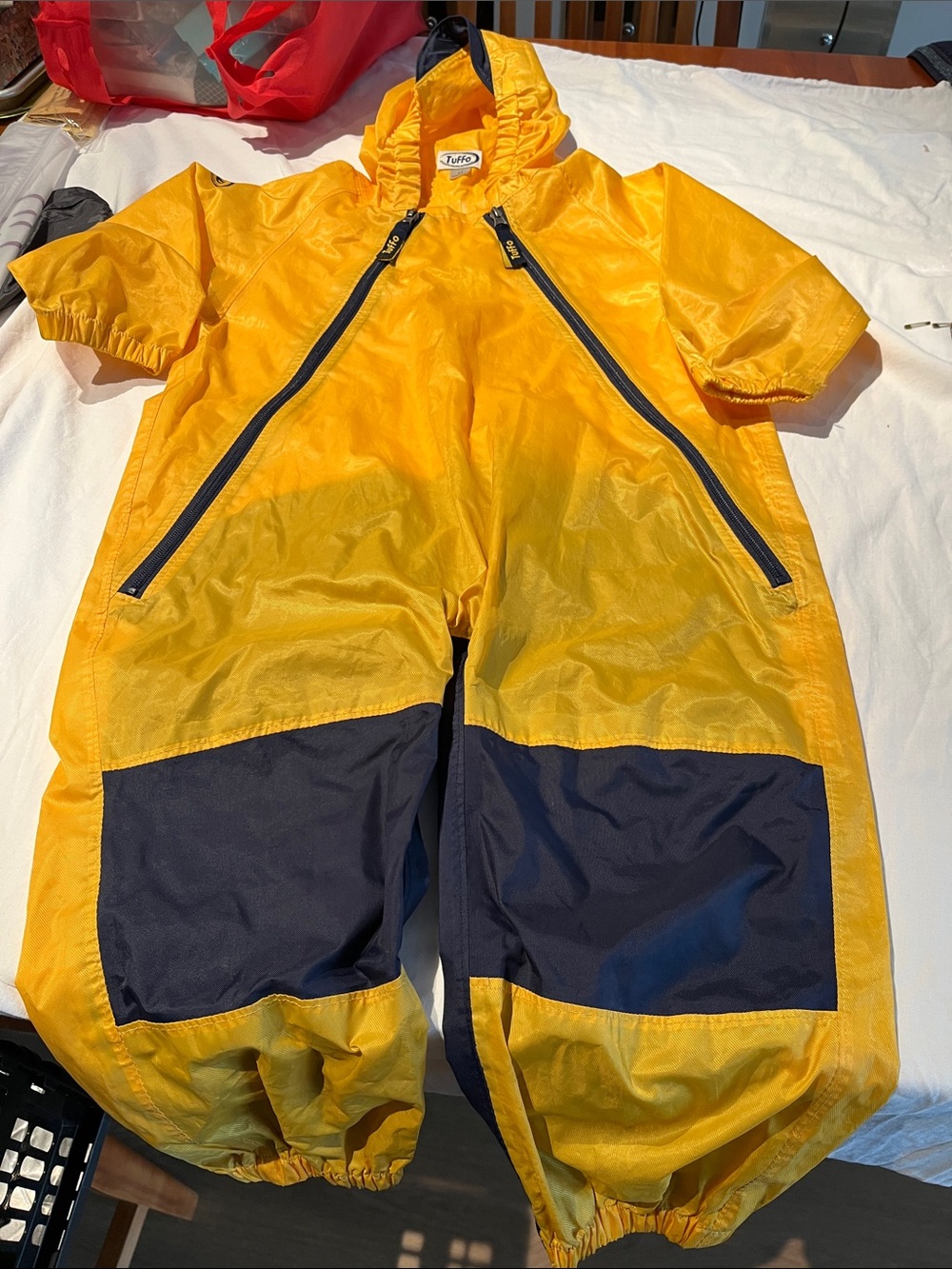 4T Tuffo Kids Waterproof One-Piece Rain Suit in Bright Yellow